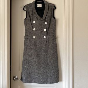 Vintage Junior House Tweed Herringbone Dress